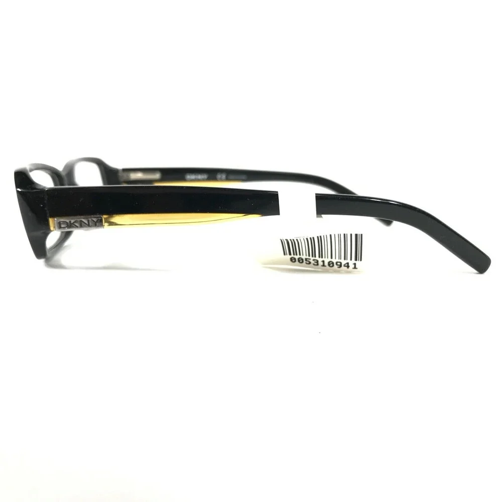 DKNY Eyeglasses Frames DY4537 3001 Black Yellow Rectangular Full Rim 49-17-135
